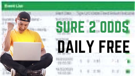 2 sure odds daily free|Free Sure 2 Odds Daily .